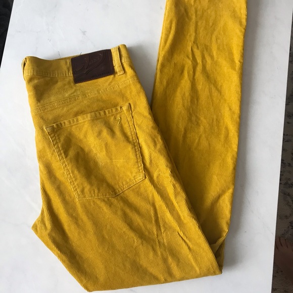 Men’s DIESEL 55DSL Pyrons Slim Skinny mustard colour corduroy pants. Size 33. - Picture 5 of 16